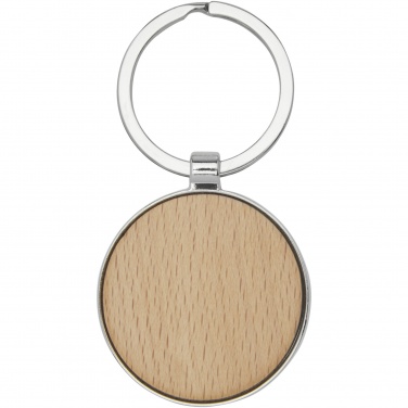 Logotrade advertising product picture of: Moreno beech wood round keychain