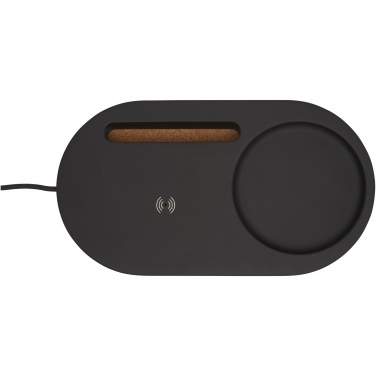 Logotrade promotional item picture of: Klip 5W wireless charging desk organizer