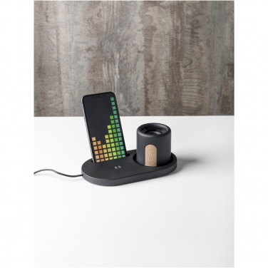 Logotrade promotional product image of: Klip 5W wireless charging desk organizer