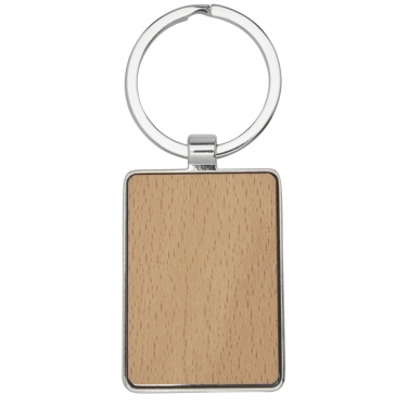Logotrade promotional items photo of: Mauro beech wood rectangular keychain