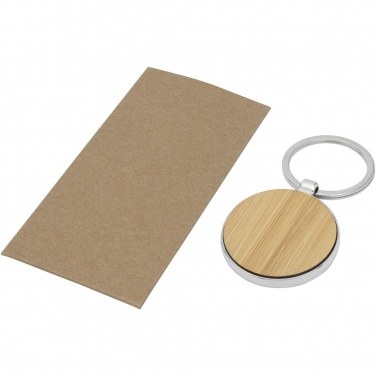 Logotrade promotional item picture of: Nino bamboo round keychain