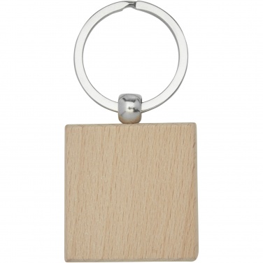 Logotrade promotional merchandise image of: Gioia beech wood squared keychain