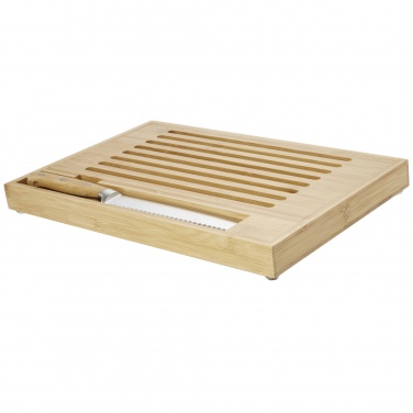 Logotrade promotional item image of: Pao bamboo cutting board with knife