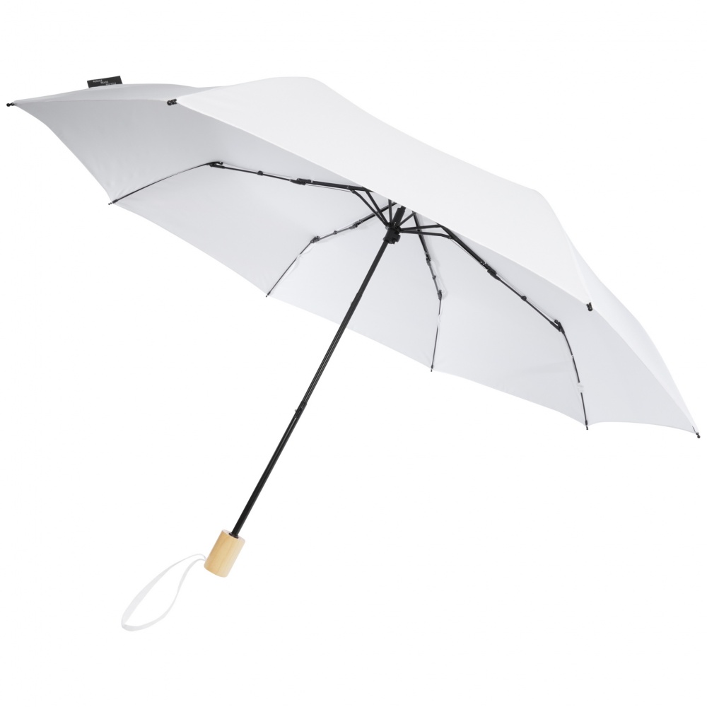 Logotrade promotional product image of: Birgit 21'' foldable windproof recycled PET umbrella