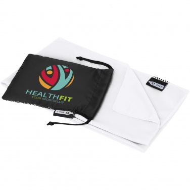 Logo trade business gifts image of: Raquel cooling towel made from recycled PET 80x30 cm