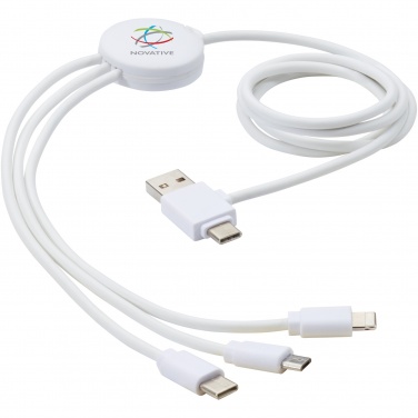 Logo trade corporate gifts image of: Pure 5-in-1 charging cable with antibacterial additive