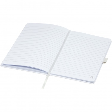 Logo trade promotional gift photo of: Honua A5 recycled paper notebook with recycled PET cover