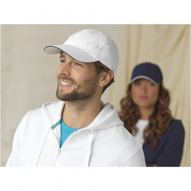 Logotrade advertising products photo of: Morion 6 panel GRS recycled cool fit sandwich cap