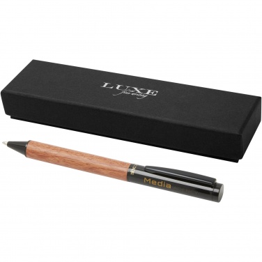 Logo trade business gift photo of: Timbre wood ballpoint pen