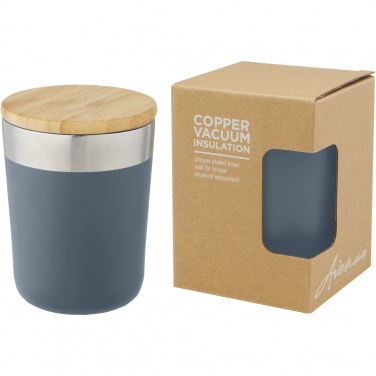 Logo trade advertising products picture of: Lagan 300 ml stainless steel tumbler with bamboo lid