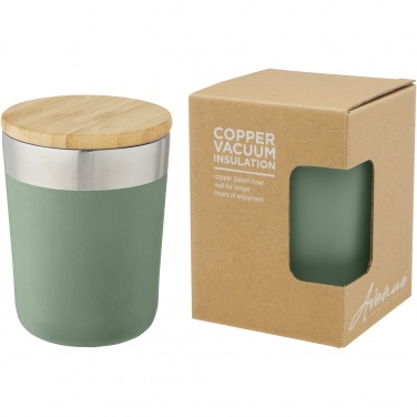 Logotrade advertising product image of: Lagan 300 ml stainless steel tumbler with bamboo lid