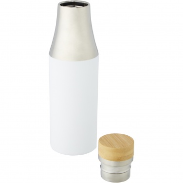 Logotrade promotional merchandise image of: Hulan 540 ml copper vacuum insulated stainless steel bottle with bamboo lid