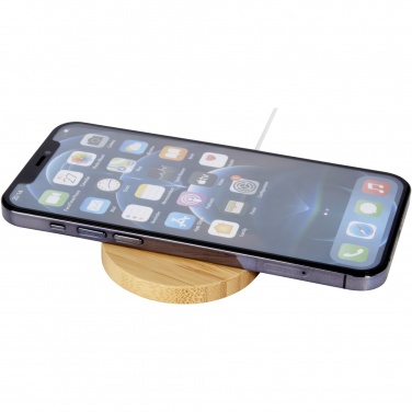 Logotrade corporate gifts photo of: Atra 10W bamboo magnetic wireless charging pad