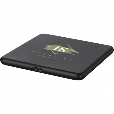 Logo trade corporate gifts picture of: Loop 10W recycled plastic wireless charging pad