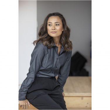 Logotrade promotional merchandise photo of: Cuprite long sleeve women's organic shirt