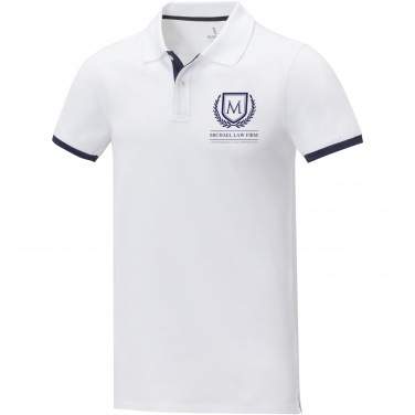 Logo trade business gift photo of: Morgan short sleeve men's duotone polo
