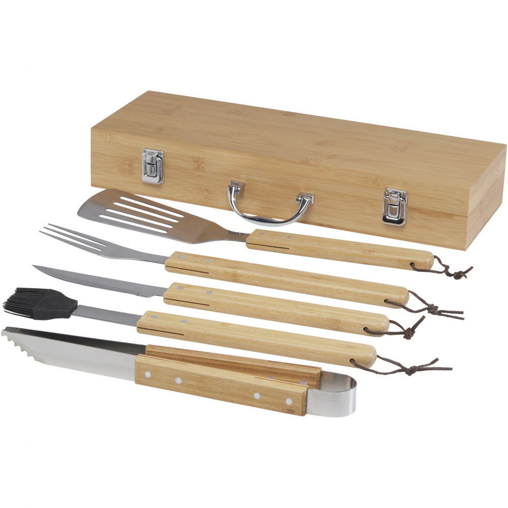 Logo trade business gift photo of: Churras 5-piece BBQ set