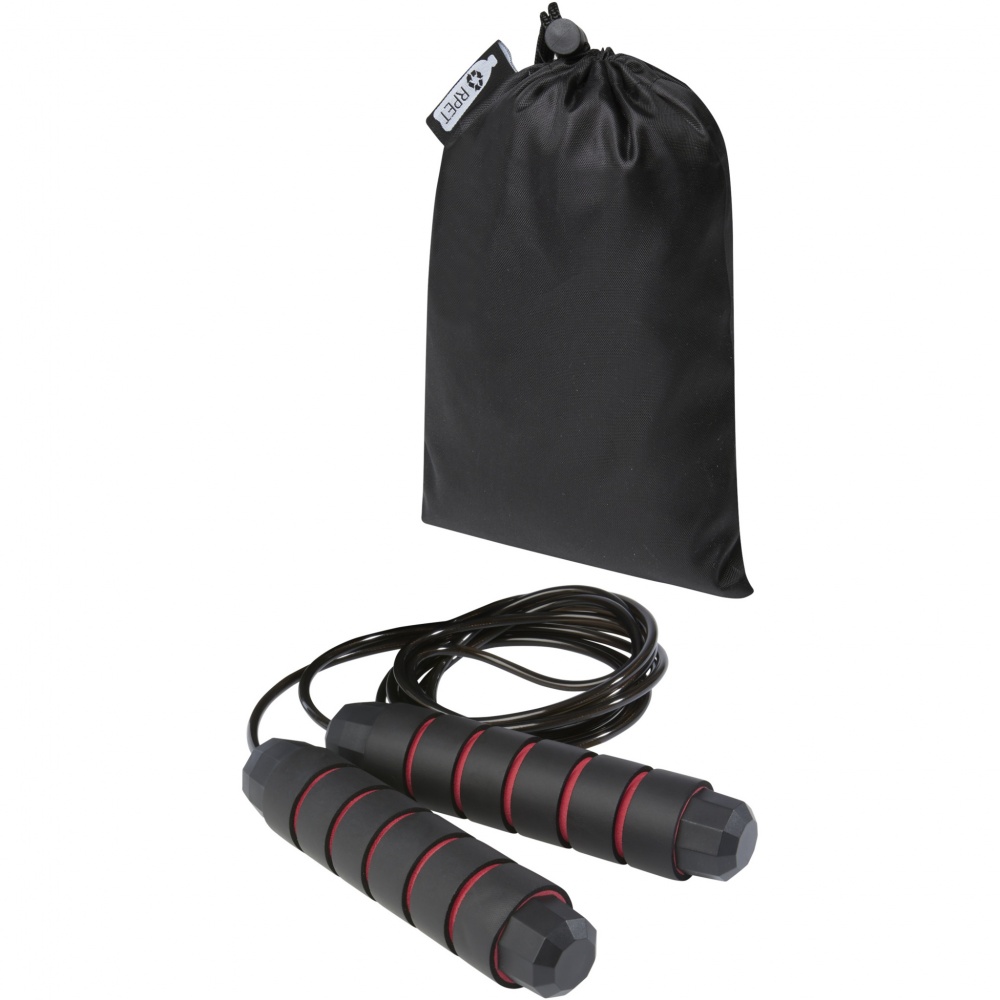 Logotrade promotional giveaway picture of: Austin soft skipping rope in recycled PET pouch