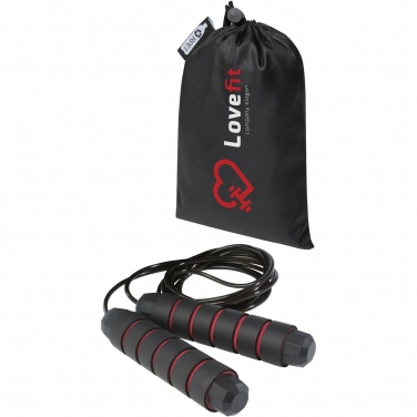 Logo trade promotional giveaways picture of: Austin soft skipping rope in recycled PET pouch