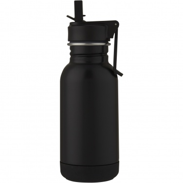 Logotrade promotional gift image of: Lina 400 ml stainless steel sport bottle with straw and loop