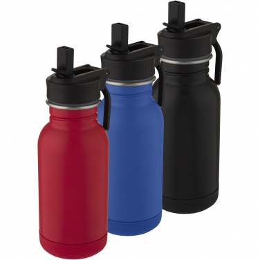 Logo trade corporate gift photo of: Lina 400 ml stainless steel sport bottle with straw and loop