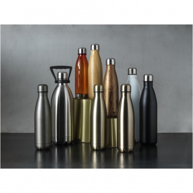 Logotrade promotional product image of: Cove 500 ml vacuum insulated stainless steel bottle with wood print
