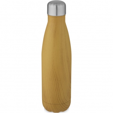 Logo trade promotional products picture of: Cove 500 ml vacuum insulated stainless steel bottle with wood print