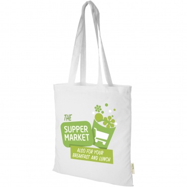 Logotrade promotional product picture of: Orissa 140 g/m² organic cotton tote bag 7L