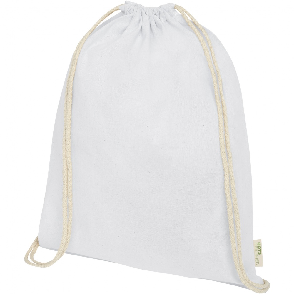 Logotrade corporate gifts photo of: Orissa 140 g/m² organic cotton drawstring bag 5L