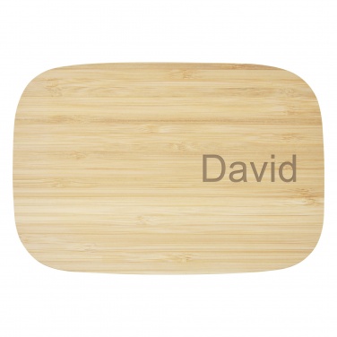 Logo trade promotional products picture of: Tite stainless steel lunch box with bamboo lid