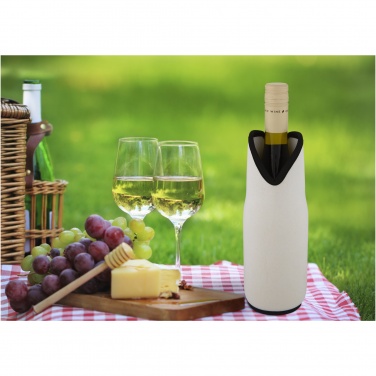 Logo trade promotional merchandise image of: Noun recycled neoprene wine sleeve holder