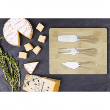 Logotrade advertising product image of: Ement bamboo cheese board and tools