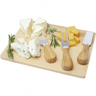 Logotrade promotional gift image of: Ement bamboo cheese board and tools