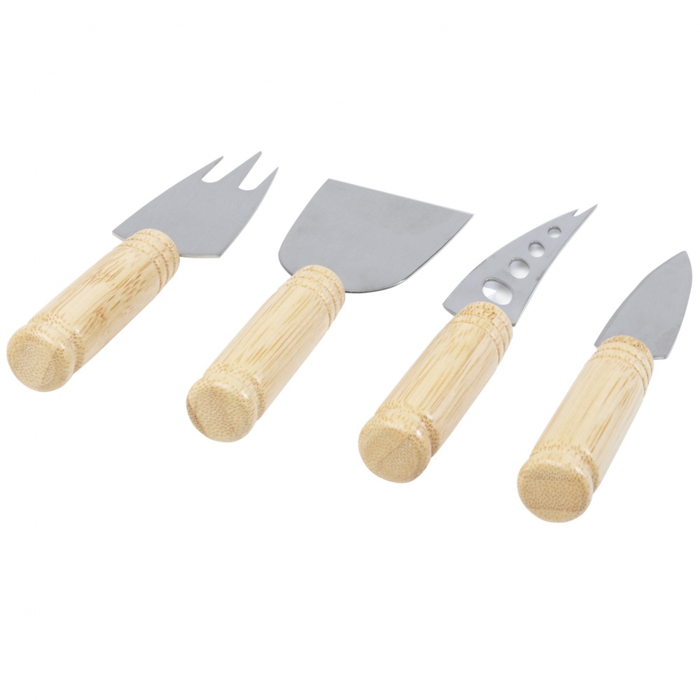 Logotrade promotional giveaway picture of: Cheds 4-piece bamboo cheese set
