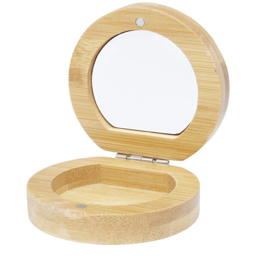 Logotrade promotional merchandise photo of: Afrodit bamboo pocket mirror