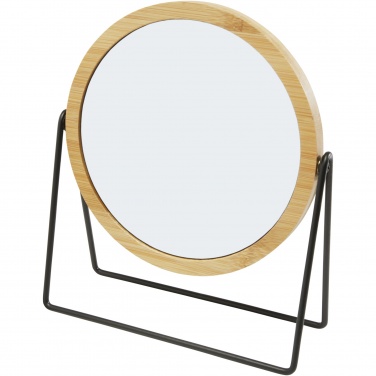 Logo trade corporate gifts image of: Hyrra bamboo standing mirror