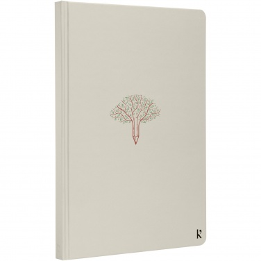 Logo trade promotional products picture of: Karst® A5 stone paper hardcover notebook - lined
