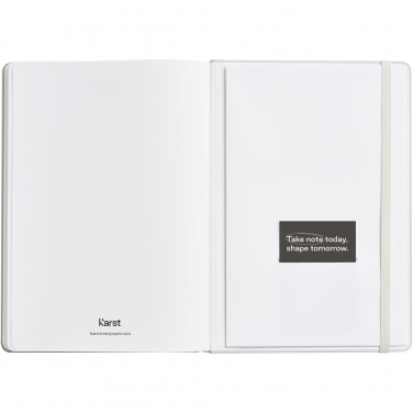 Logotrade promotional merchandise image of: Karst® A5 stone paper hardcover notebook - lined