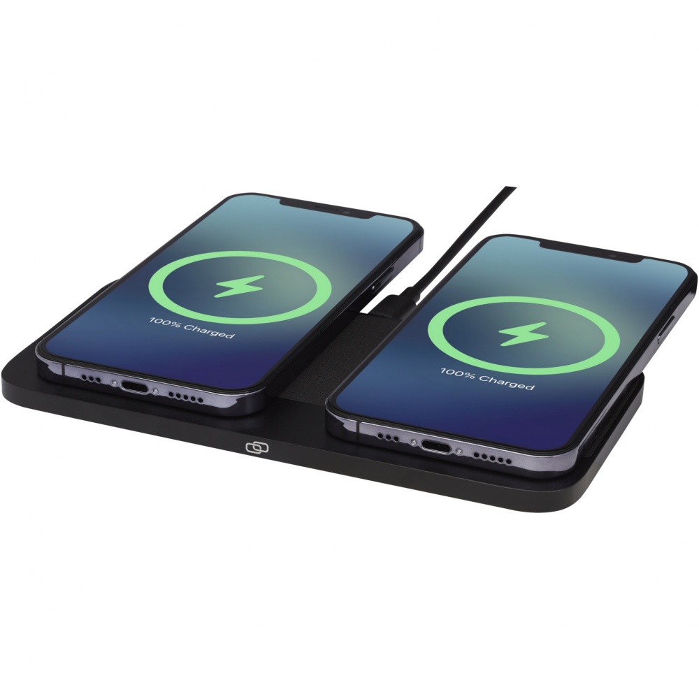 Logotrade promotional giveaway picture of: Hybrid 15W premium dual wireless charging pad