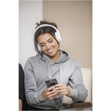 Logo trade corporate gift photo of: Athos bamboo Bluetooth® headphones with microphone