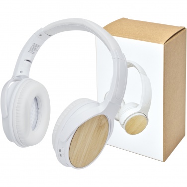 Logotrade promotional giveaway picture of: Athos bamboo Bluetooth® headphones with microphone