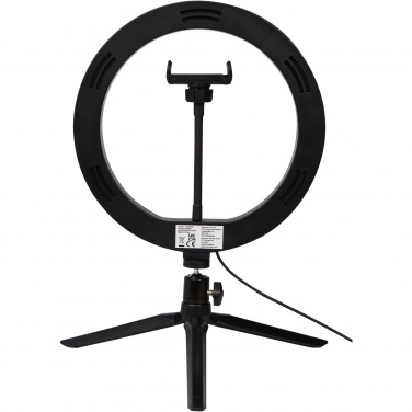 Logo trade promotional items picture of: Studio ring light for selfies and vlogging with phone holder and tripod