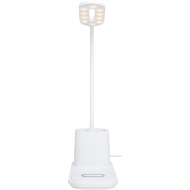 Logotrade promotional merchandise photo of: Bright desk lamp and organizer with wireless charger