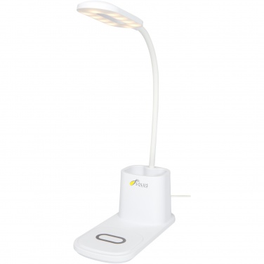 Logo trade promotional gifts picture of: Bright desk lamp and organizer with wireless charger