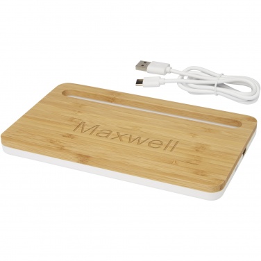 Logotrade promotional giveaway image of: Medake 10W bamboo wireless charger