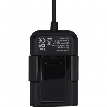 Logo trade promotional items picture of: Pilot dual car charger with QC 3.0 dual back seat extended charger