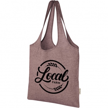 Logo trade promotional gifts picture of: Pheebs 150 g/m² recycled cotton trendy tote bag 7L