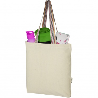 Logo trade promotional products picture of: Rainbow 180 g/m² recycled cotton tote bag 5L