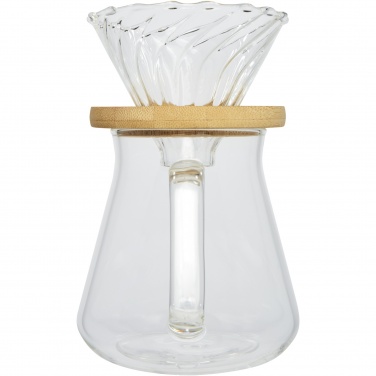 Logo trade promotional items image of: Geis 500 ml glass coffee maker