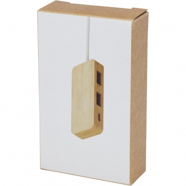 Logo trade promotional products picture of: Tapas bamboo USB hub